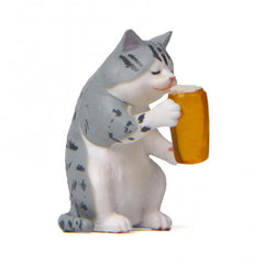 Chubby Cat Car Toy Decor Mini Beer Cat Auto Accessories Interior Cartoon