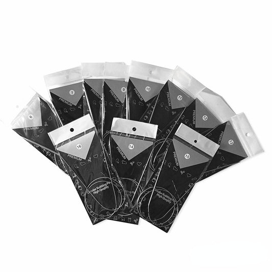 11pcs Stainless Circular Knitting Needles Crochet Weaving Pins