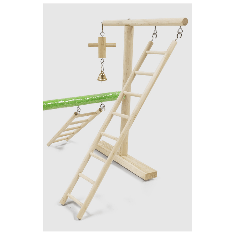 4PCS Wooden Bird Ladder Toys for Parakeets & Other Birds