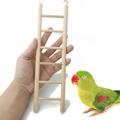 4PCS Wooden Bird Ladder Toys for Parakeets & Other Birds