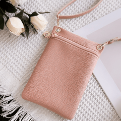 Lychee Pattern Crossbody Bag for Women Solid Messenger Bag