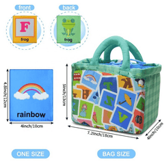26pcs Early Education Puzzle Learning Letter Cloth Card Set for Baby