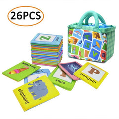 26pcs Early Education Puzzle Learning Letter Cloth Card Set for Baby