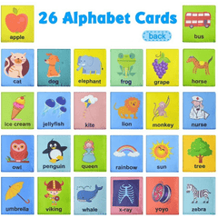 26pcs Early Education Puzzle Learning Letter Cloth Card Set for Baby