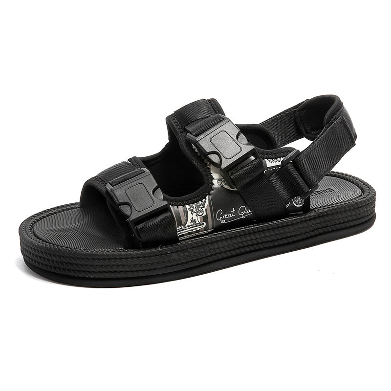 Men's Buckle Sandals Non Slip Open Toe Shoes