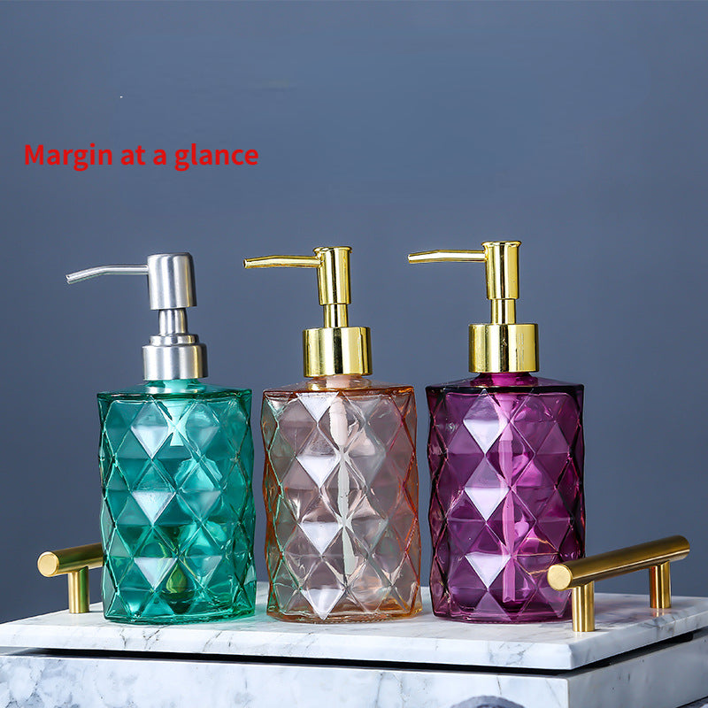 Glass Hand Sanitizer Bottle Soap Dispenser Pump Shower Gel Shampoo Lotion