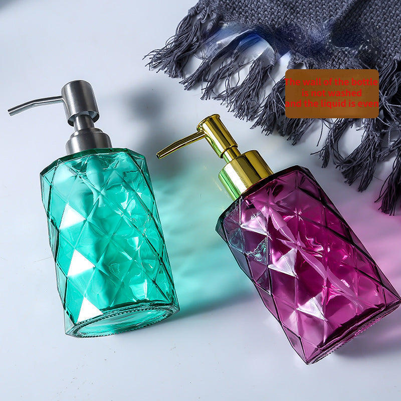 Glass Hand Sanitizer Bottle Soap Dispenser Pump Shower Gel Shampoo Lotion