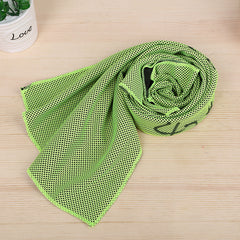 2pcs Cold Feeling Silk Towel, Quick-drying for Fitness Travel Camping Yoga