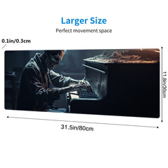 Ghost Pianist Mouse Pad Extended Gaming Desktop Pad