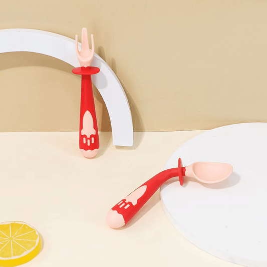 Safe Fork Spoon Set Babies Toddlers BPA Free