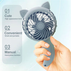 Portable Handheld Fan Manual Fan Mini Portable Pocket Fan