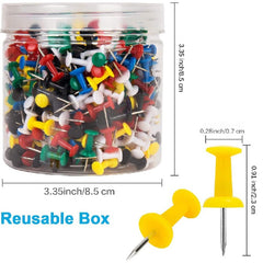 500pc Push Pins Thumb Tacks for Bulletin Board Office Decor