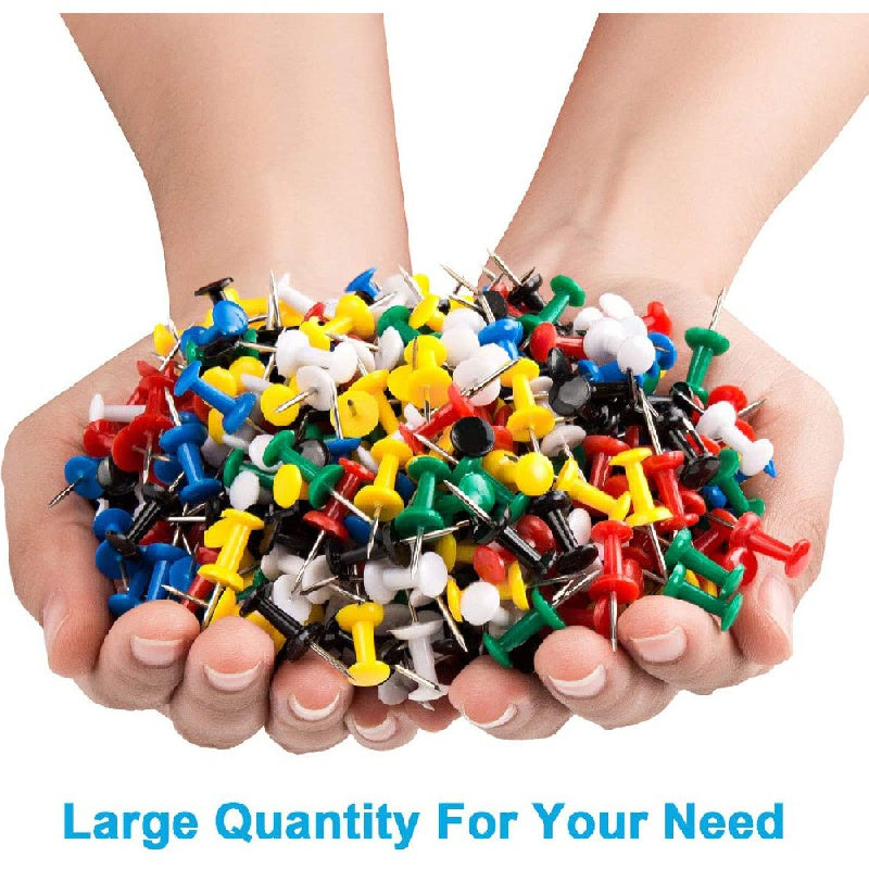 500pc Push Pins Thumb Tacks for Bulletin Board Office Decor