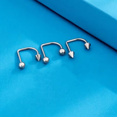 3pcs Hip Hop Lip Stud Piercing Earrings