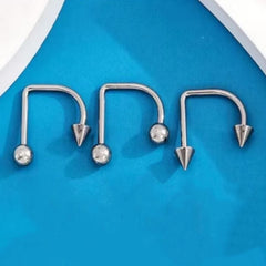 3pcs Hip Hop Lip Stud Piercing Earrings