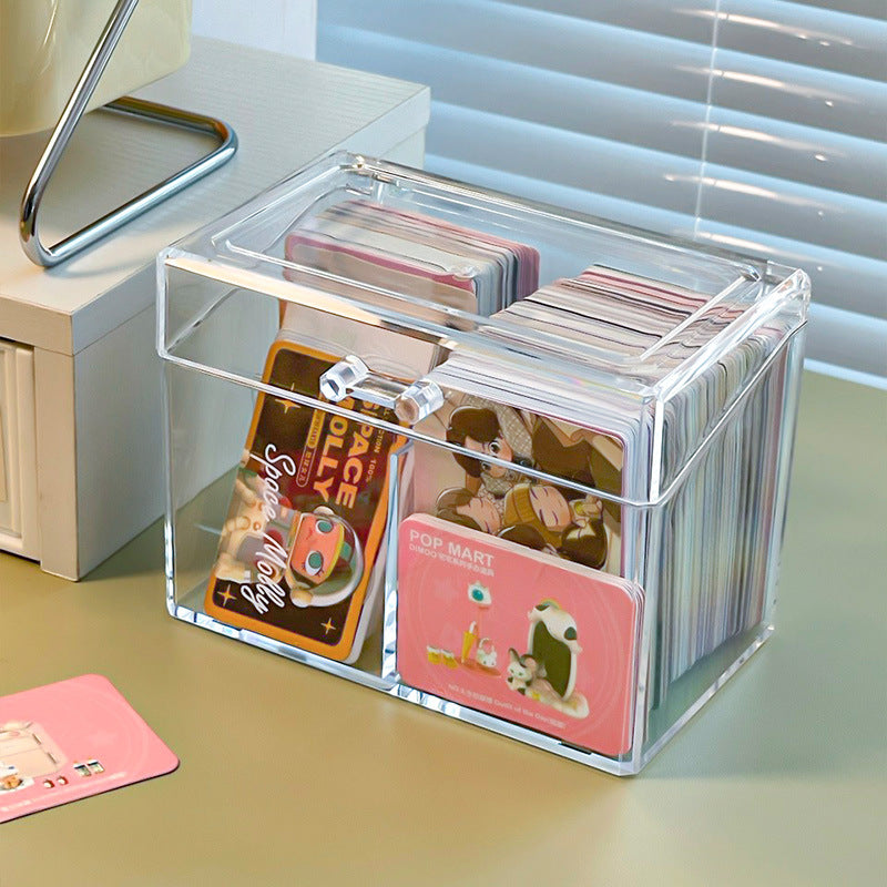 Clear Acrylic Card Storage Box Self-printed Photo Business Card