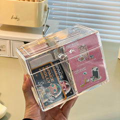 Clear Acrylic Card Storage Box Self-printed Photo Business Card