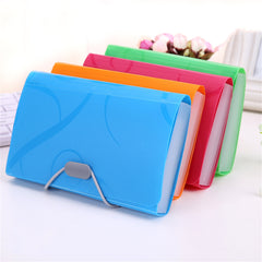 A6 Organ Bag Expanding File Folder Candy Colors School Supplies Organizer