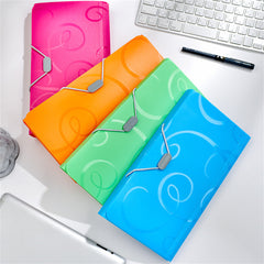 A6 Organ Bag Expanding File Folder Candy Colors School Supplies Organizer