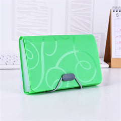 A6 Organ Bag Expanding File Folder Candy Colors School Supplies Organizer