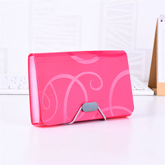 A6 Organ Bag Expanding File Folder Candy Colors School Supplies Organizer