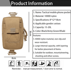 Sports Waist Bag Emergency Pouch Phone Pack Climbing Running Accessories