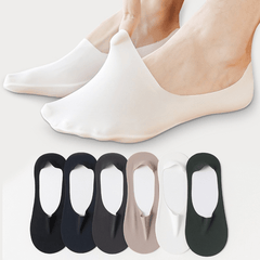 3 Pairs Casual Thin Boat Socks for Men