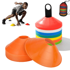 20pcs Agility Training Set - 6 Hurdles & 12 Cones Soccer Football Running