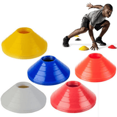 20pcs Agility Training Set - 6 Hurdles & 12 Cones Soccer Football Running