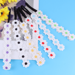 Soft Lace Headband Elastic Daisy Hair Band Summer Girls Hair Accessories