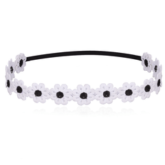 Soft Lace Headband Elastic Daisy Hair Band Summer Girls Hair Accessories