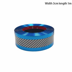 1pc Car Sticker Carbon Fiber DIY Door Sill Protector Edge Guard Strip