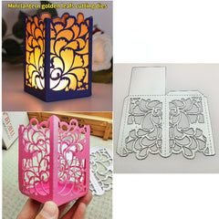 Lantern Box Metal Cutting Dies for Card Making