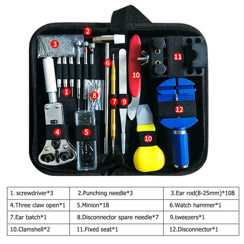 Watch Clock Link Pin Opener Repair Tool Kit Set