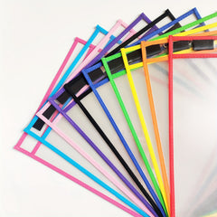 6/10pcs Reusable Dry Erase Pockets, Clear Plastic Sheet Protectors