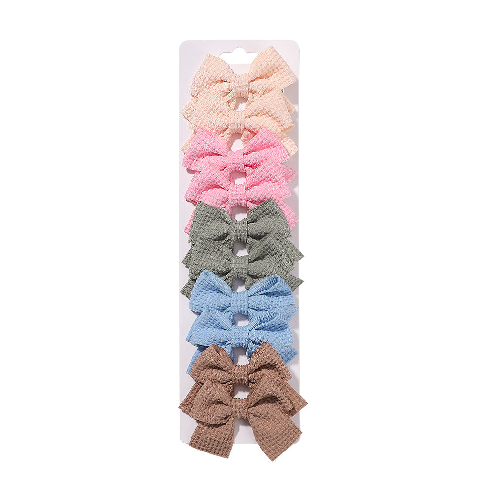 Lace Bow Hair Clips Holiday Baby Girls