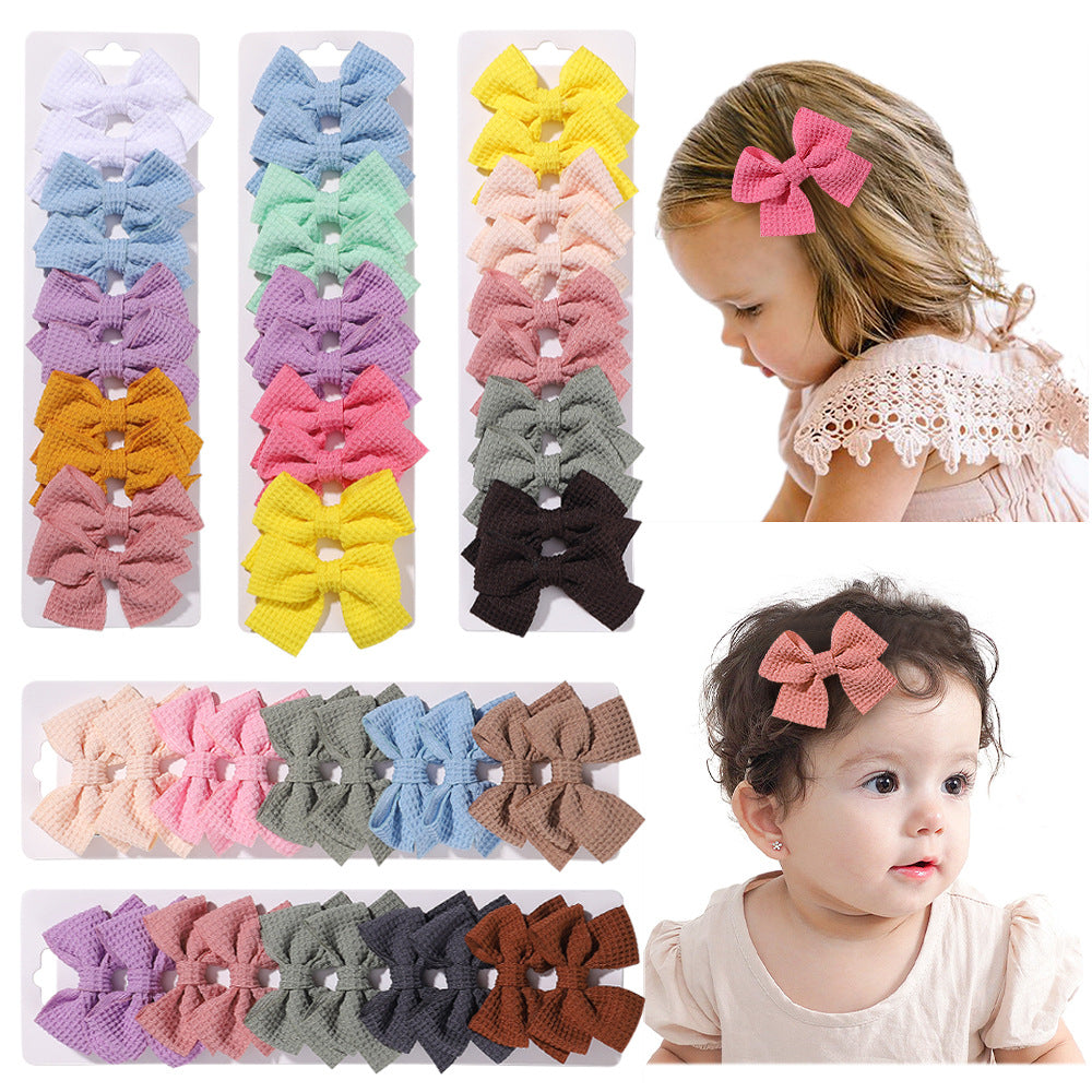 Lace Bow Hair Clips Holiday Baby Girls