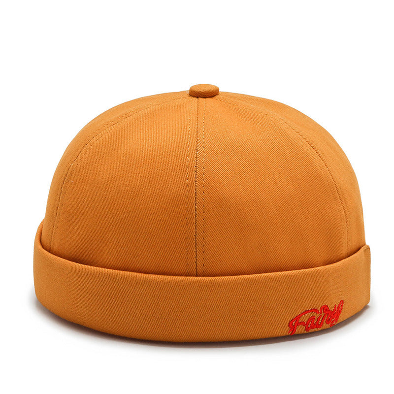 Unisex Retro Versatile Embroidery Letter Hat