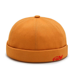 Unisex Retro Versatile Embroidery Letter Hat