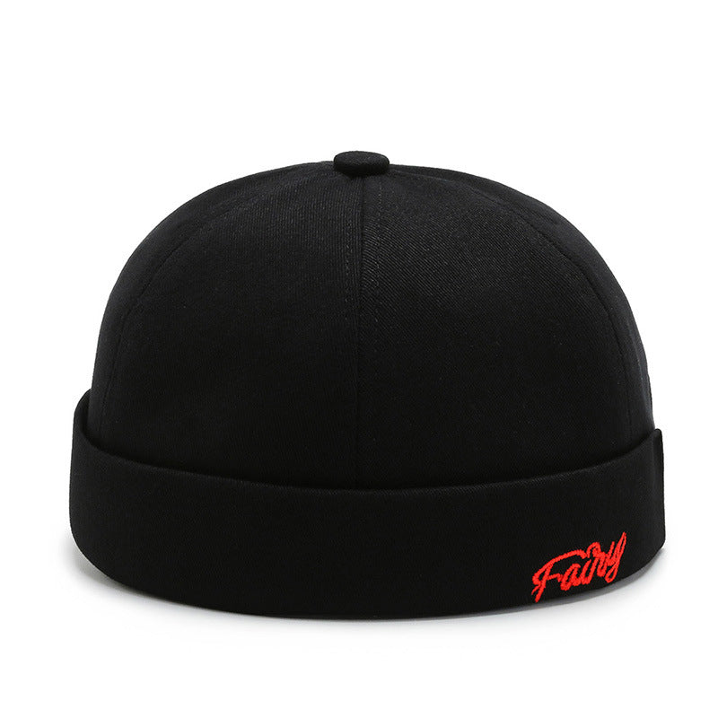 Unisex Retro Versatile Embroidery Letter Hat