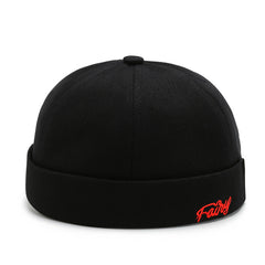 Unisex Retro Versatile Embroidery Letter Hat