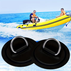 Stainless Steel D Ring Patch For Inflatable Boat Kayak D Ring PVC Patch