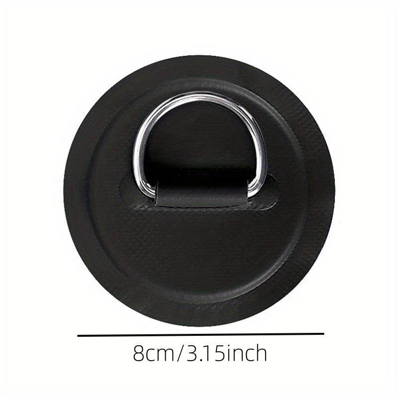 Stainless Steel D Ring Patch For Inflatable Boat Kayak D Ring PVC Patch