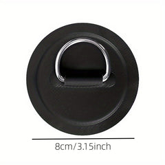 Stainless Steel D Ring Patch For Inflatable Boat Kayak D Ring PVC Patch