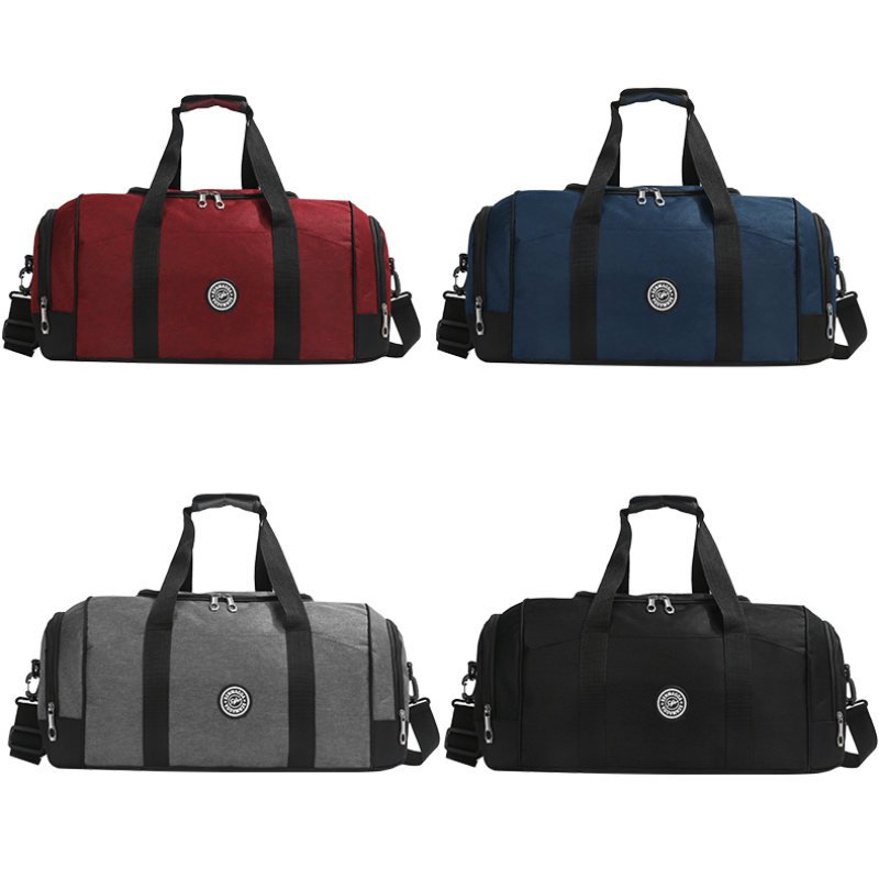 Canvas Travel Bag Waterproof Gym Bag Large Capacity Unisex Luggage Pouch