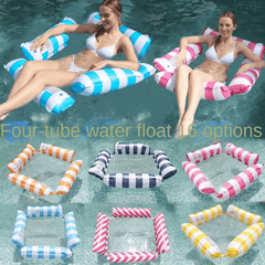 Striped Water Hammock Inflatable Lounger for Adults