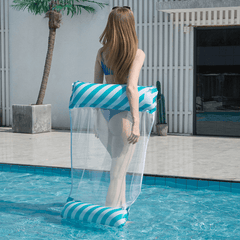 Striped Water Hammock Inflatable Lounger for Adults