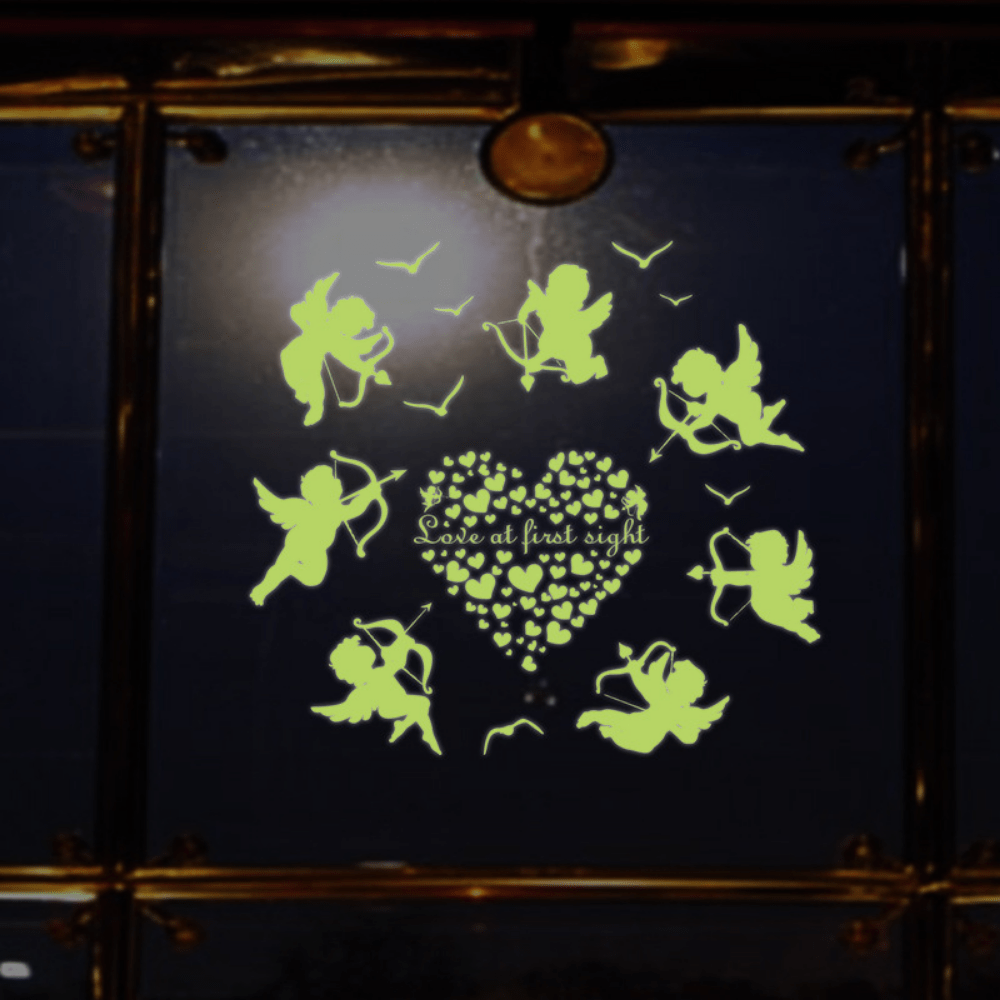 Cupid Glow in The Dark Wall Stickers for Small Room