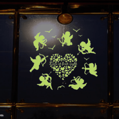 Cupid Glow in The Dark Wall Stickers for Small Room