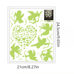 Cupid Glow in The Dark Wall Stickers for Small Room